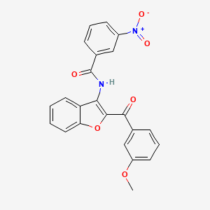 N-[2-(3-methoxybenzoyl)-1-benzofuran-3-yl]-3-nitrobenzamide