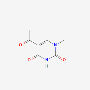 molecular formula C7H8N2O3 B2573527 5-acetyl-1-methyl-2,4(1H,3H)-pyrimidinedione CAS No. 36980-85-5