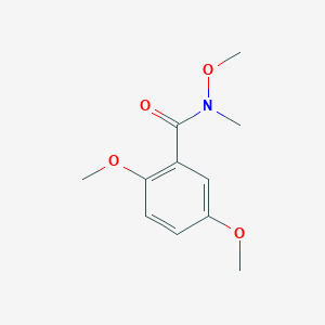 molecular formula C11H15NO4 B2573534 N,2,5-三甲氧基-N-甲基苯甲酰胺 CAS No. 1146443-78-8