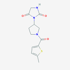 3-[1-(5-Methylthiophene-2-carbonyl)pyrrolidin-3-yl]imidazolidine-2,4-dione