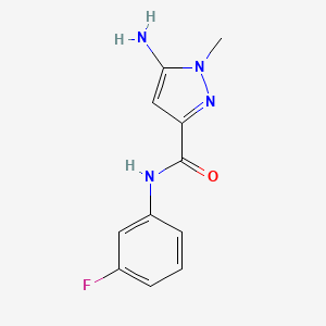 5-amino-N-(3-fluorophenyl)-1-methyl-1H-pyrazole-3-carboxamide
