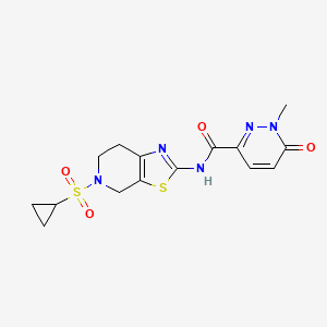 N-(5-(cyclopropylsulfonyl)-4,5,6,7-tetrahydrothiazolo[5,4-c]pyridin-2-yl)-1-methyl-6-oxo-1,6-dihydropyridazine-3-carboxamide