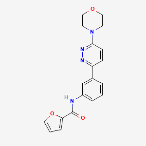 molecular formula C19H18N4O3 B2573565 N-(3-(6-吗啉哒嗪-3-基)苯基)呋喃-2-甲酰胺 CAS No. 899985-66-1