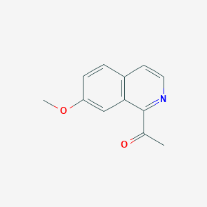 molecular formula C12H11NO2 B2573570 1-(7-甲氧基异喹啉-1-基)乙酮 CAS No. 1367805-85-3