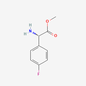 molecular formula C9H10FNO2 B2573580 (S)-2-氨基-2-(4-氟苯基)乙酸甲酯 CAS No. 170902-74-6
