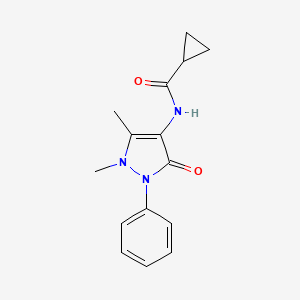 N-(1,5-dimethyl-3-oxo-2-phenyl-2,3-dihydro-1H-pyrazol-4-yl)cyclopropanecarboxamide