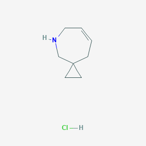 molecular formula C8H14ClN B2573596 5-Azaspiro[2.6]non-7-ene;hydrochloride CAS No. 2287320-62-9