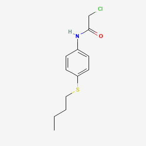 molecular formula C12H16ClNOS B2573614 N-[4-(butylthio)phenyl]-2-chloroacetamide CAS No. 27978-32-1