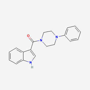 molecular formula C19H19N3O B2573622 1H-吲哚-3-基(4-苯基哌嗪基)甲酮 CAS No. 203510-68-3