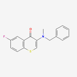 molecular formula C17H14FNOS B2573627 3-[Benzyl(methyl)amino]-6-fluorothiochromen-4-one CAS No. 933210-03-8