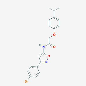 molecular formula C20H19BrN2O3 B257363 N-[3-(4-bromophenyl)-5-isoxazolyl]-2-(4-isopropylphenoxy)acetamide 