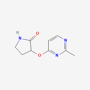 molecular formula C9H11N3O2 B2573632 3-[(2-Methylpyrimidin-4-yl)oxy]pyrrolidin-2-one CAS No. 2202367-93-7