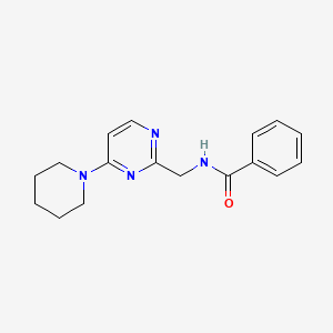 N-((4-(piperidin-1-yl)pyrimidin-2-yl)methyl)benzamide