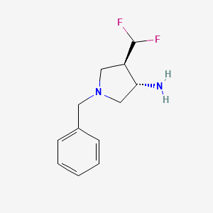 (3S,4R)-1-Benzyl-4-(difluoromethyl)pyrrolidin-3-amine