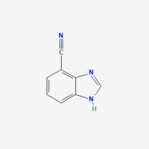 molecular formula C8H5N3 B2573686 1H-Benzo[d]imidazole-4-carbonitrile CAS No. 64574-21-6