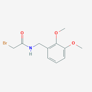 molecular formula C11H14BrNO3 B2573690 2-Bromo-N-(2,3-dimethoxybenzyl)acetamide CAS No. 2270908-35-3