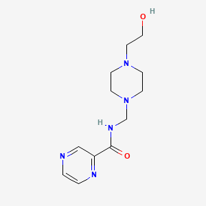 N-{[4-(2-hydroxyethyl)piperazin-1-yl]methyl}pyrazine-2-carboxamide