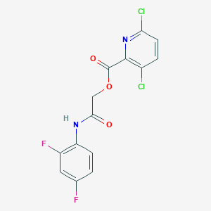 [2-(2,4-Difluoroanilino)-2-oxoethyl] 3,6-dichloropyridine-2-carboxylate
