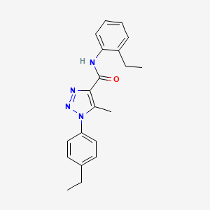 molecular formula C20H22N4O B2573724 N-(2-乙基苯基)-1-(4-乙基苯基)-5-甲基-1H-1,2,3-三唑-4-甲酰胺 CAS No. 904812-10-8