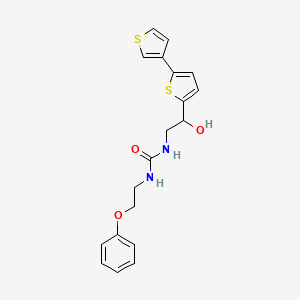 3-(2-{[2,3'-Bithiophene]-5-yl}-2-hydroxyethyl)-1-(2-phenoxyethyl)urea