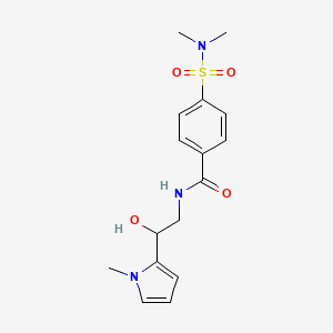 4-(N,N-dimethylsulfamoyl)-N-(2-hydroxy-2-(1-methyl-1H-pyrrol-2-yl)ethyl)benzamide