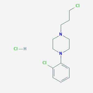 1-(2-Chlorophenyl)-4-(3-chloropropyl)piperazine;hydrochloride