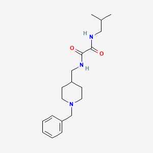 molecular formula C19H29N3O2 B2573735 N1-((1-苯甲基哌啶-4-基)甲基)-N2-异丁基草酰胺 CAS No. 953249-70-2