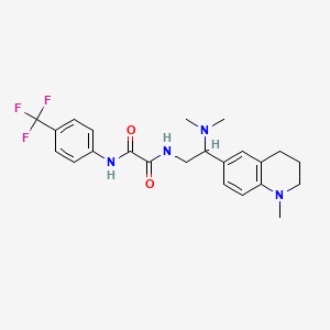 N1-(2-(dimethylamino)-2-(1-methyl-1,2,3,4-tetrahydroquinolin-6-yl)ethyl)-N2-(4-(trifluoromethyl)phenyl)oxalamide
