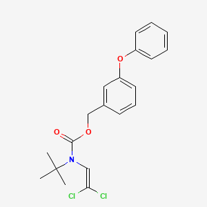 3-phenoxybenzyl N-(tert-butyl)-N-(2,2-dichlorovinyl)carbamate