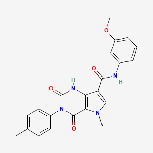N-(3-methoxyphenyl)-5-methyl-2,4-dioxo-3-(p-tolyl)-2,3,4,5-tetrahydro-1H-pyrrolo[3,2-d]pyrimidine-7-carboxamide