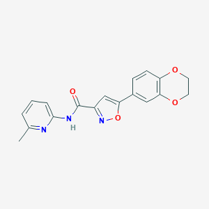 5-(2,3-dihydro-1,4-benzodioxin-6-yl)-N-(6-methylpyridin-2-yl)isoxazole-3-carboxamide