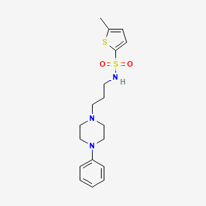 5-methyl-N-(3-(4-phenylpiperazin-1-yl)propyl)thiophene-2-sulfonamide