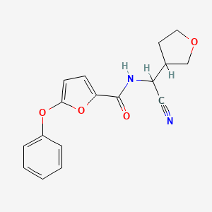 N-[cyano(oxolan-3-yl)methyl]-5-phenoxyfuran-2-carboxamide