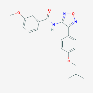 N-[4-(4-isobutoxyphenyl)-1,2,5-oxadiazol-3-yl]-3-methoxybenzamide