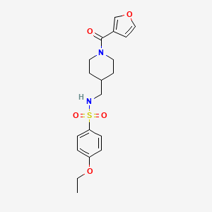 4-ethoxy-N-((1-(furan-3-carbonyl)piperidin-4-yl)methyl)benzenesulfonamide