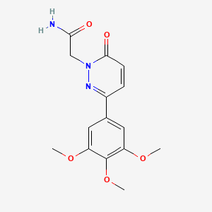 2-[6-Oxo-3-(3,4,5-trimethoxyphenyl)pyridazin-1-yl]acetamide