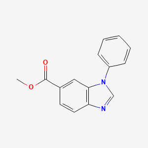 molecular formula C15H12N2O2 B2573844 Methyl 1-phenylbenzoimidazole-6-carboxylate CAS No. 220495-77-2