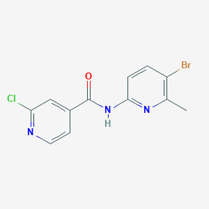 N-(5-Bromo-6-methylpyridin-2-YL)-2-chloropyridine-4-carboxamide
