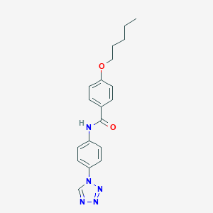 molecular formula C19H21N5O2 B257385 4-(pentyloxy)-N-[4-(1H-tetrazol-1-yl)phenyl]benzamide 