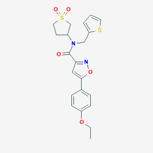 N-(1,1-dioxidotetrahydro-3-thienyl)-5-(4-ethoxyphenyl)-N-(2-thienylmethyl)-3-isoxazolecarboxamide