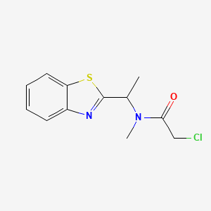 N-[1-(1,3-benzothiazol-2-yl)ethyl]-2-chloro-N-methylacetamide