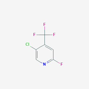 molecular formula C6H2ClF4N B2573886 5-Chloro-2-fluoro-4-(trifluoromethyl)pyridine CAS No. 1805035-27-1