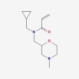 molecular formula C13H22N2O2 B2573889 N-(Cyclopropylmethyl)-N-[(4-methylmorpholin-2-yl)methyl]prop-2-enamide CAS No. 2308274-81-7