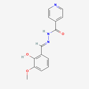 molecular formula C14H13N3O3 B2573900 N'-(2-hydroxy-3-methoxybenzylidene)isonicotinohydrazide CAS No. 865145-54-6