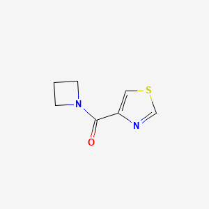 molecular formula C7H8N2OS B2573904 Azetidin-1-yl(thiazol-4-yl)methanone CAS No. 1849314-04-0