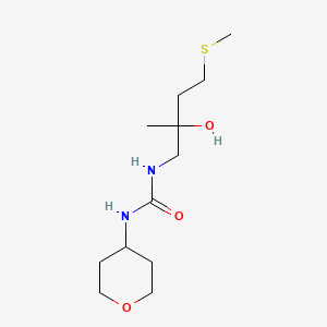 1-(2-hydroxy-2-methyl-4-(methylthio)butyl)-3-(tetrahydro-2H-pyran-4-yl)urea