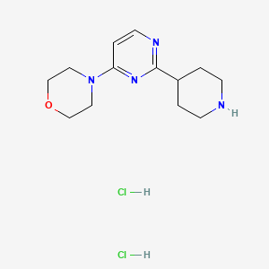 4-[2-(Piperidin-4-yl)pyrimidin-4-yl]morpholine dihydrochloride