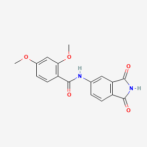 N-(1,3-dioxo-2,3-dihydro-1H-isoindol-5-yl)-2,4-dimethoxybenzamide