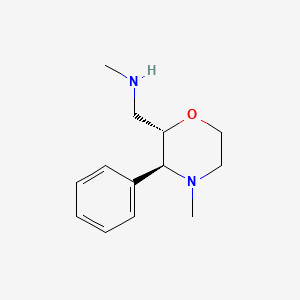 molecular formula C13H20N2O B2573954 methyl({[(2S,3S)-4-methyl-3-phenylmorpholin-2-yl]methyl})amine CAS No. 1808404-69-4