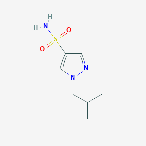 molecular formula C7H13N3O2S B2573966 1-Isobutyl-1H-pyrazole-4-sulfonamide CAS No. 1248904-58-6